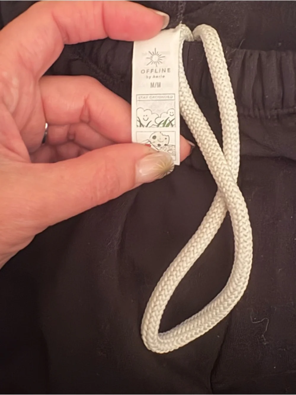 aerie ( offline by aerie) Athletic Drawstring Shorts - Black only. - Picture 2 of 3